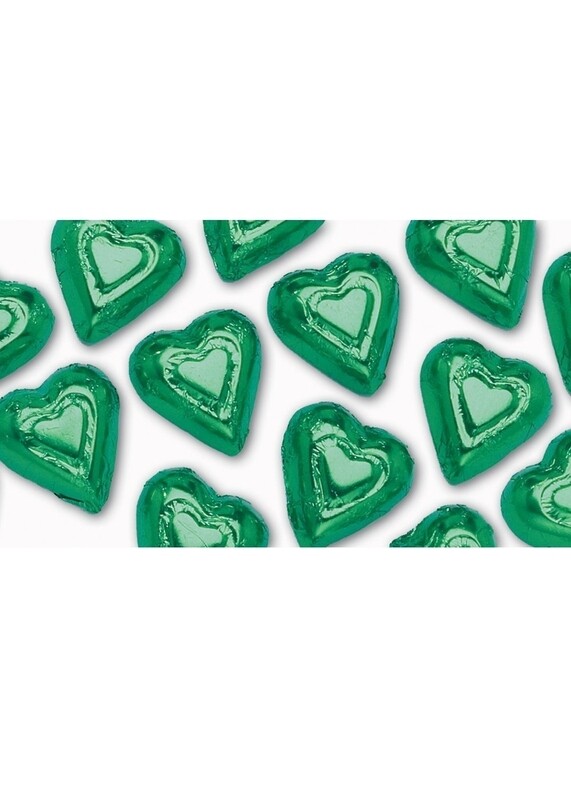 Madelaine Green Milk Chocolate Hearts