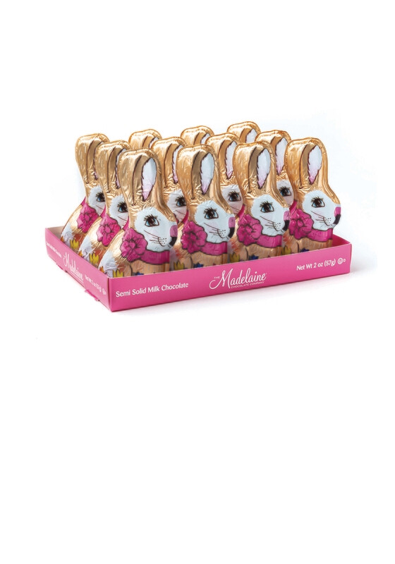 Madelaine Semi Solid Milk Chocolate Easter Bunny - 2 oz