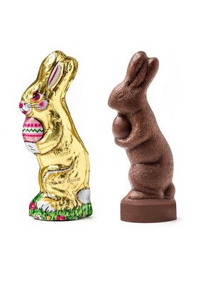 Madelaine Solid Milk Chocolate Standing Easter Bunny - 3.5 oz