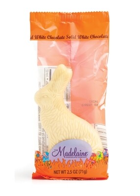 Madelaine Solid White Chocolate Easter Bunny - 2.5 oz