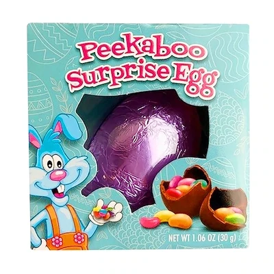 Peekaboo Surprise Chocolate Egg with Jelly Beans