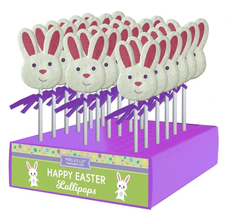 Melville Sanded Decal Easter Bunny Lollipops