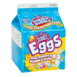 Dubble Bubble Egg Shaped Bubble Gum Carton