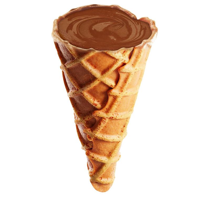 Milk Chocolate Filled Waffle Cones
