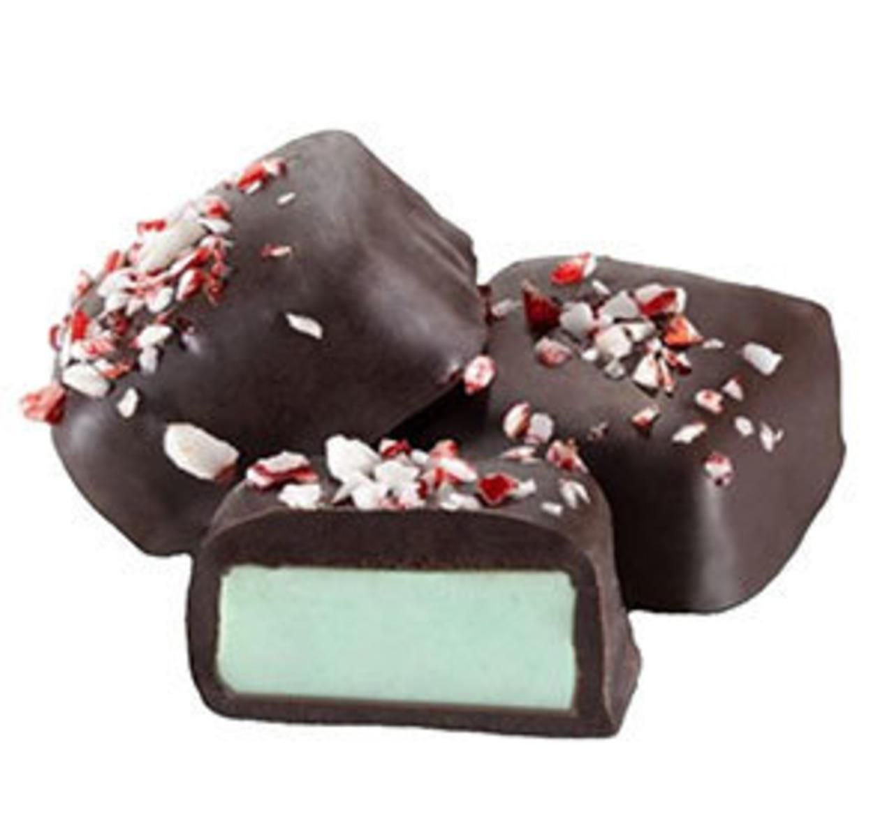 Dark Chocolate Mint Meltaway Squares