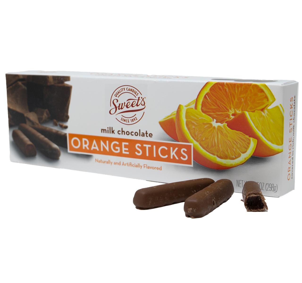 Sweet&#39;s Milk Chocolate Orange Sticks