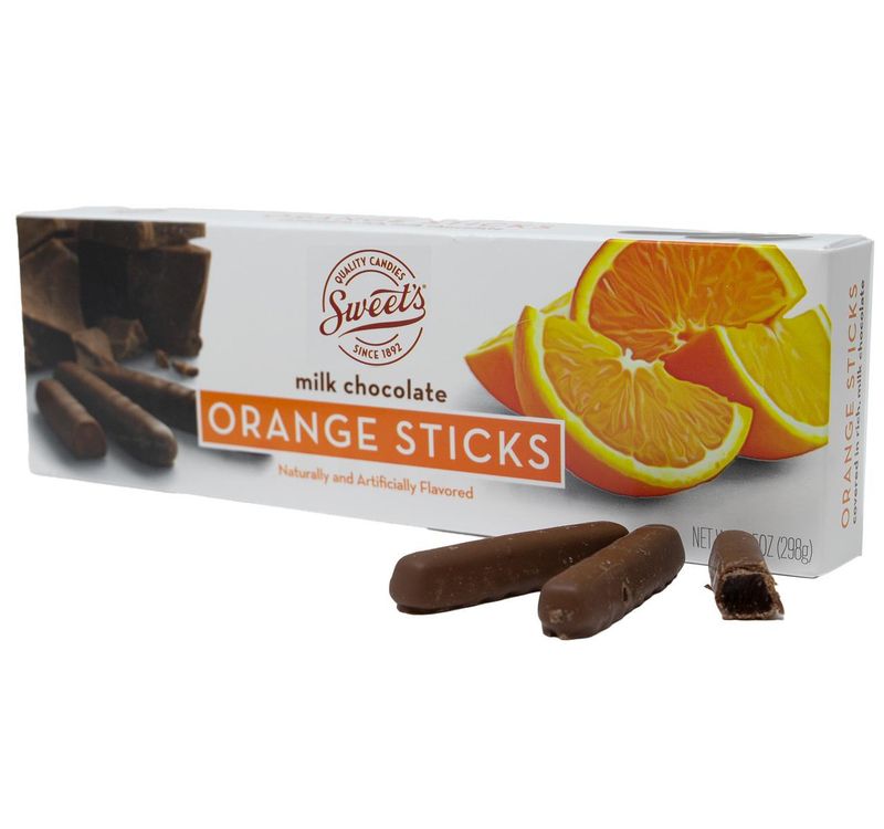 Sweet&#39;s Milk Chocolate Orange Sticks