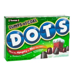 Dots Naughty or Nice Lumps of Coal Gum Drops