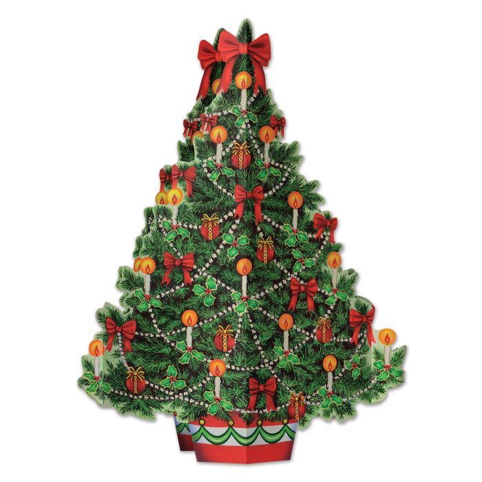 Nostalgic Christmas Tree 3D Centerpiece