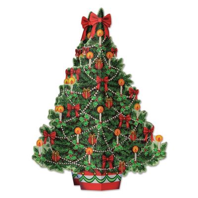 Nostalgic Christmas Tree 3D Centerpiece