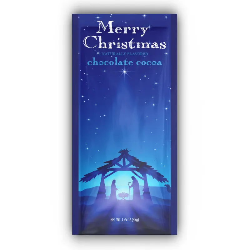 Merry Christmas Nativity Chocolate Cocoa Mix