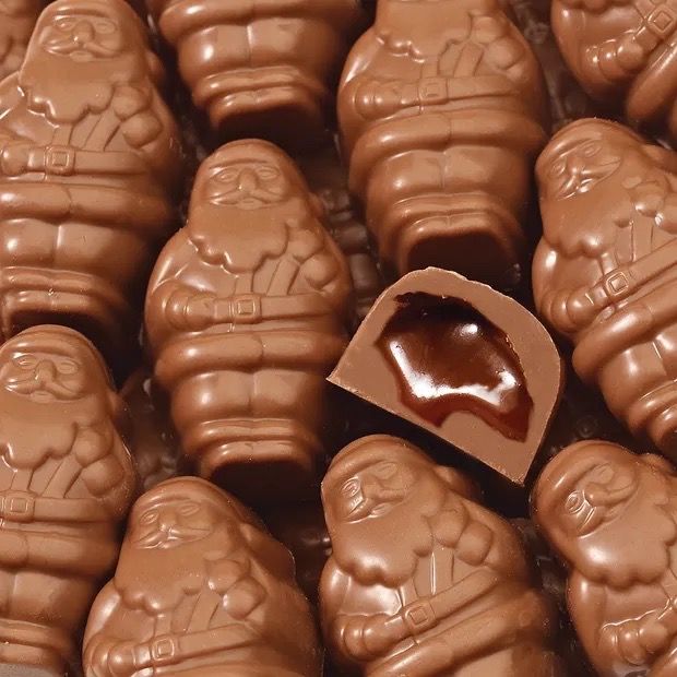 Milk Chocolate Caramel Santas