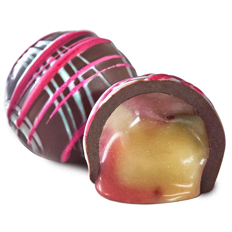 Dark Chocolate Strawberry Cheesecake Bon Bons