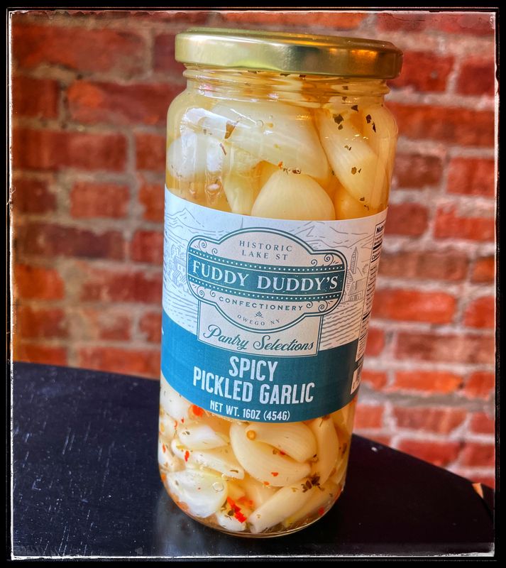 Fuddy Duddy&#39;s Spicy Pickled Garlic