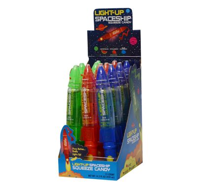 Light Up Spaceship Candy Squeeze