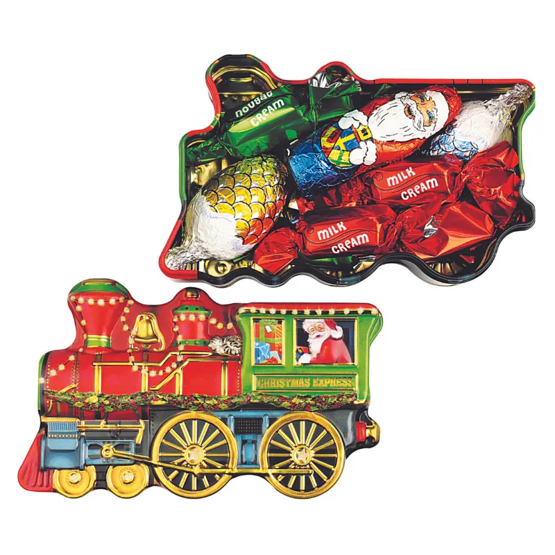 Windel Locomotive Christmas Tin with Assorted Chocolates