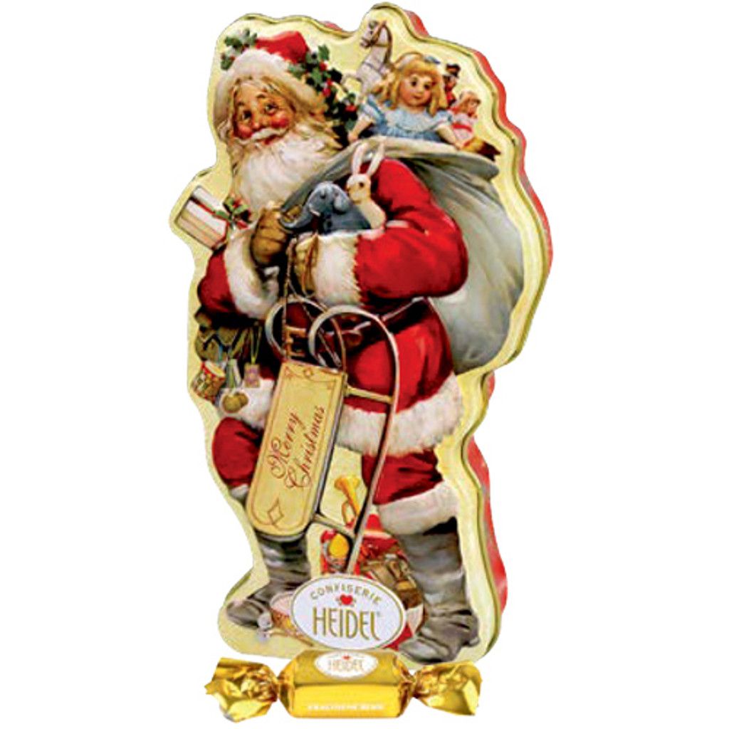 Heidel Nostalgic Santa Tin with Assorted Chocolates