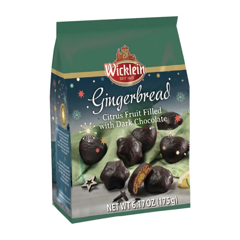 Wicklein Dark Chocolate Soft Gingerbread with Candied Citrus Fruit