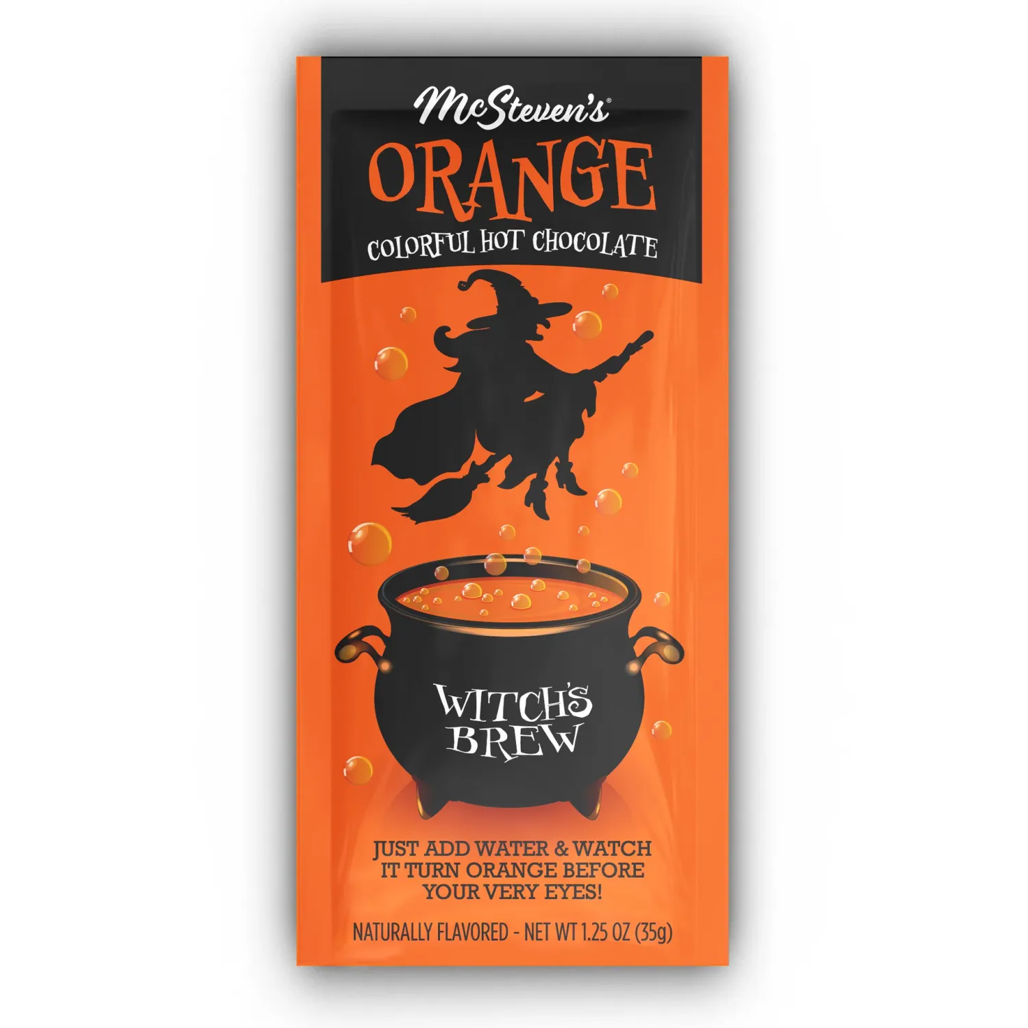 Witch&#39;s Brew Orange Hot Chocolate Packet