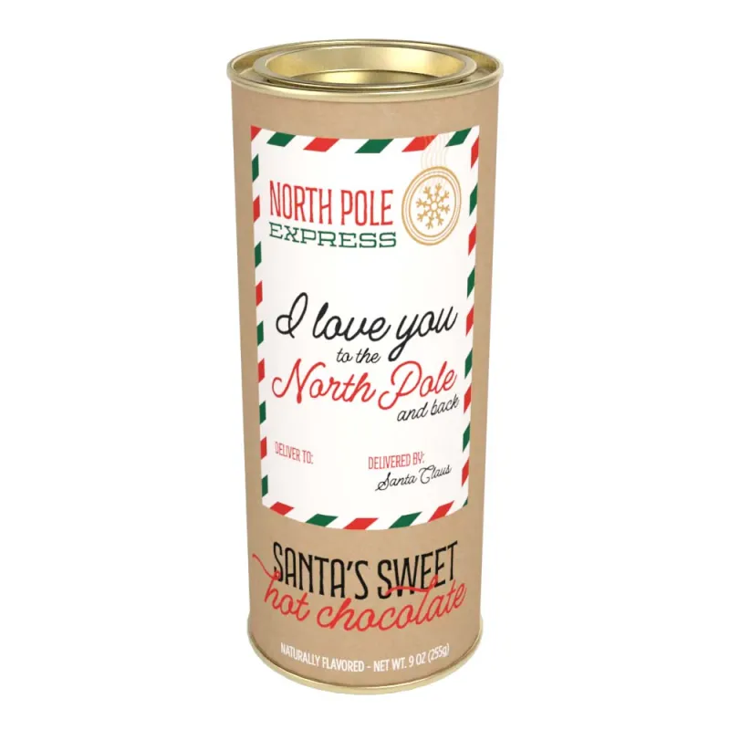 I Love You to the North Pole Sweet Hot Chocolate Tin