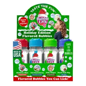 Bubble Lick Holiday Flavored Bubbles
