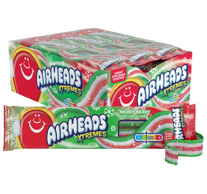 Airheads Extremes Merry Berry Chewy Candy 