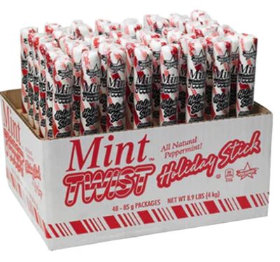  Mini Twist Peppermint Candy Sticks