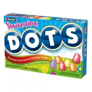 Springtime Dots Fruit Flavored Gummy Candies