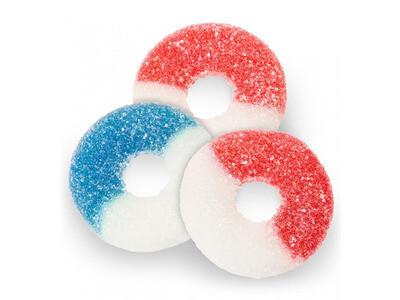 Red, White &amp; Blue Gummy Rings
