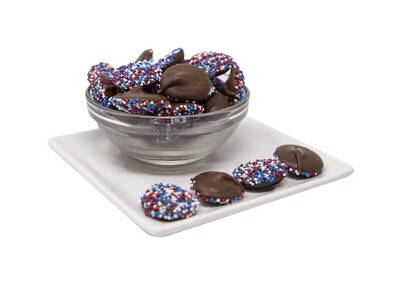Red, White &amp; Blue Nonpareils - Milk Chocolate