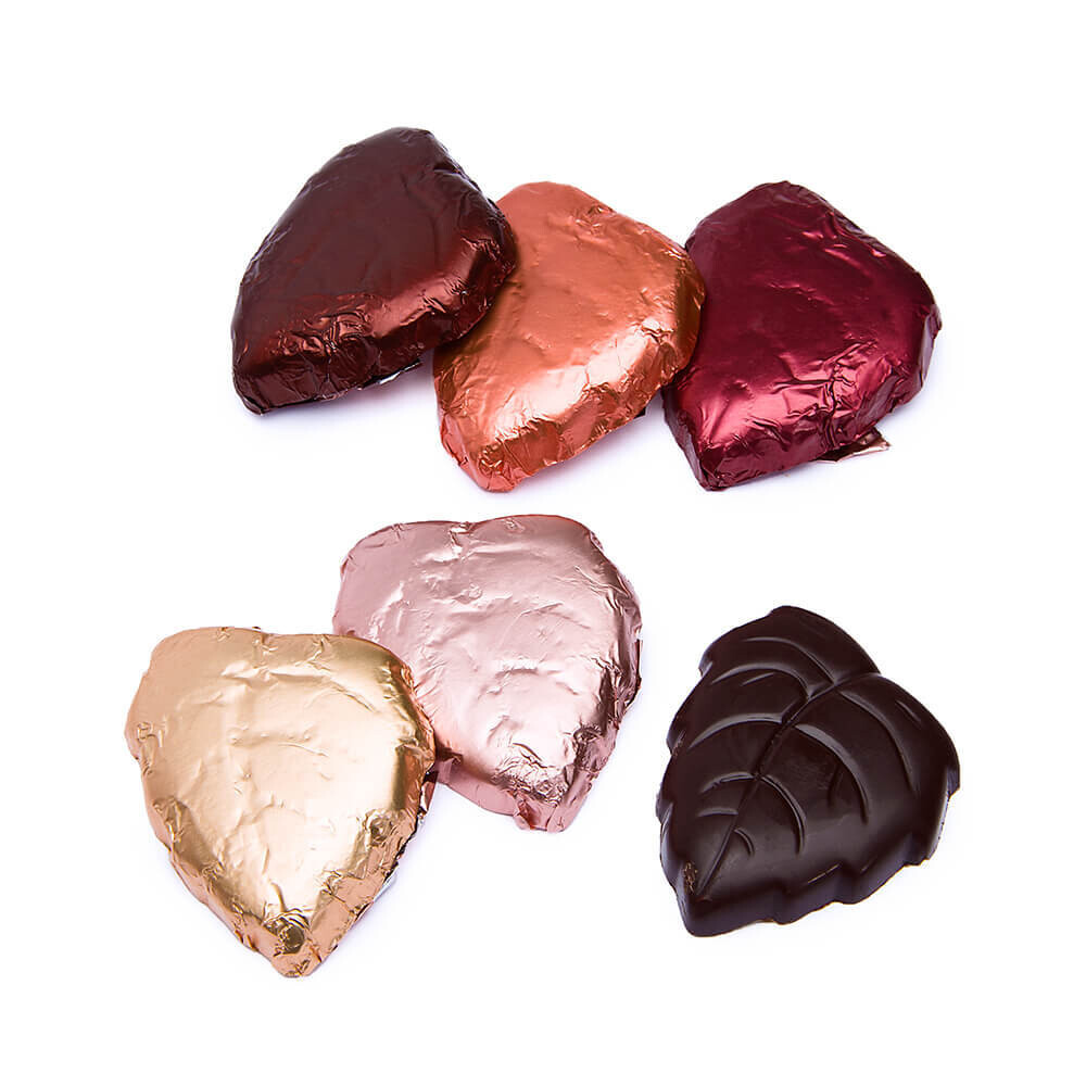 Dark Chocolate Autumn Leaves