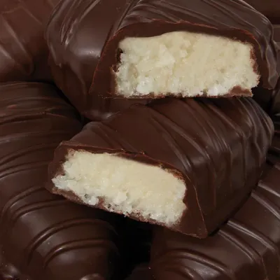 Dark Chocolate Chewy Coconut Eggs