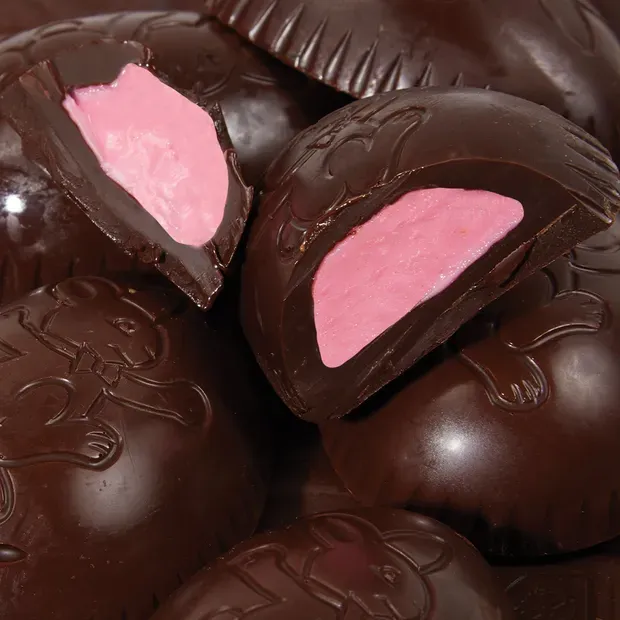 Dark Chocolate Raspberry Meltaway Egg