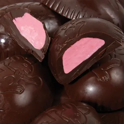 Dark Chocolate Raspberry Meltaway Egg