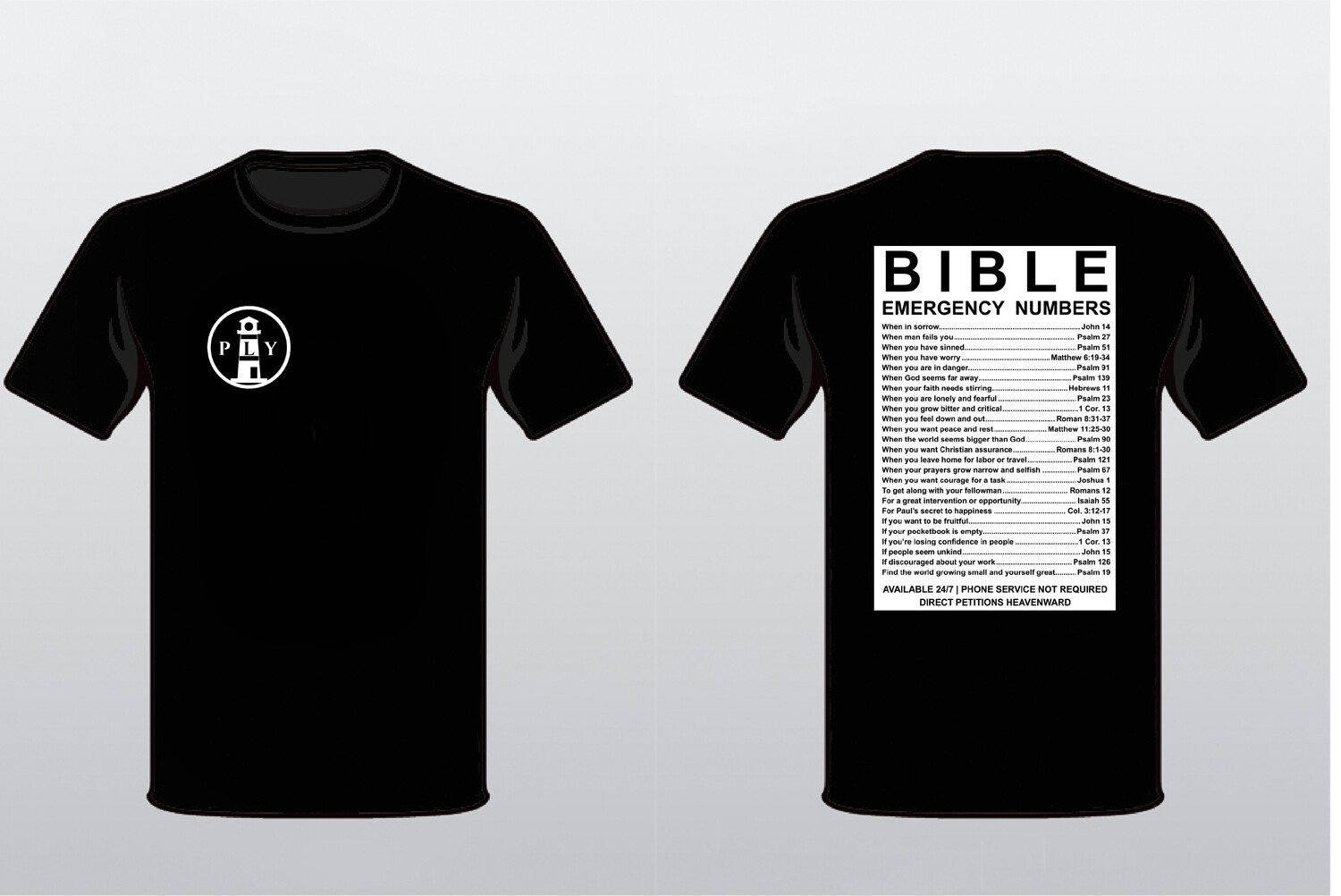 Bible Emergency PLY Shirts