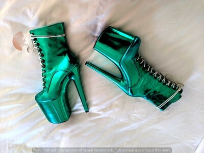 Melting Metallic Ankle Boots - Viper