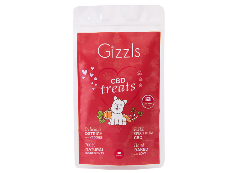 Gizzls OStrich CBD Dog Treats (Med/Large) Gizzls OStrich CBD Dog Treats (Med/Large)