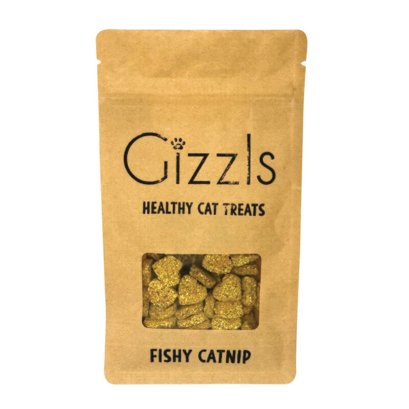 Gizzls Fish & Catnip Healthy Cat Treats Gizzls Fish & Catnip Healthy Cat Treats