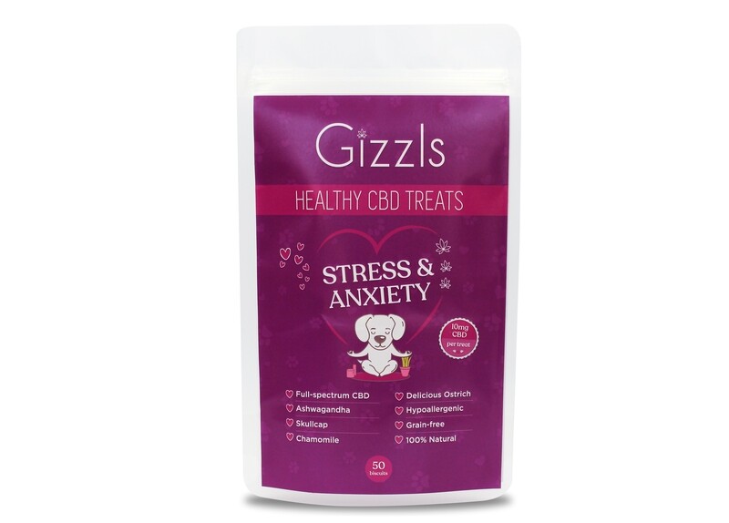 Gizzls Stress &amp; Anxiety CBD Treats (for med/large dogs)