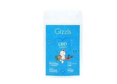 Gizzls Healthy Fishy CBD Cat Treats
