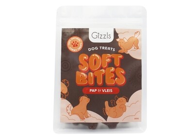 Gizzls "Pap & Vleis" Dog Treats