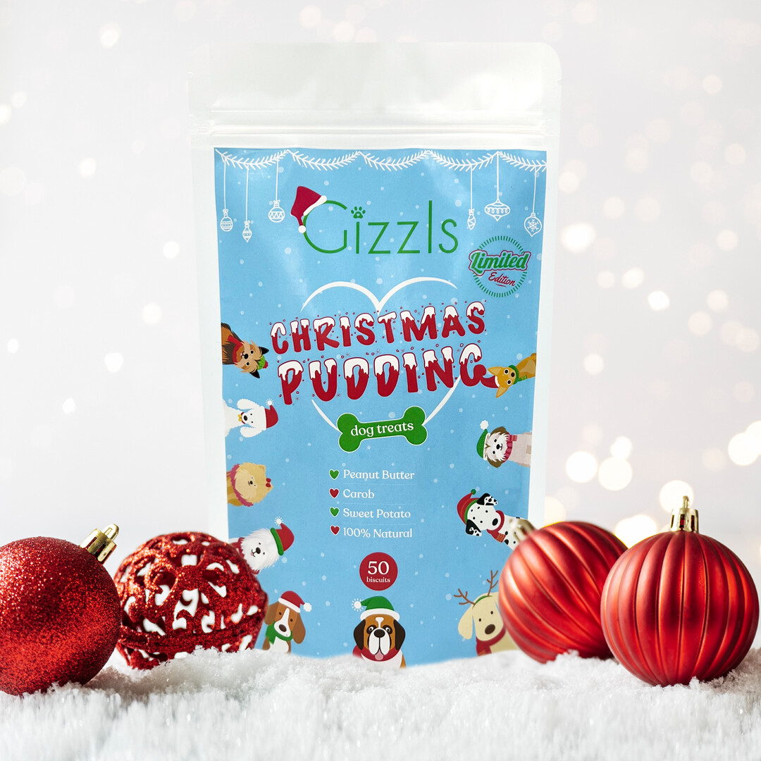 Gizzls Christmas Pudding Dog Treats
