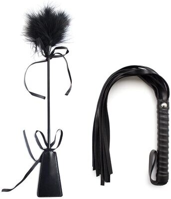 Whip and Feather Combo for Love Spanking