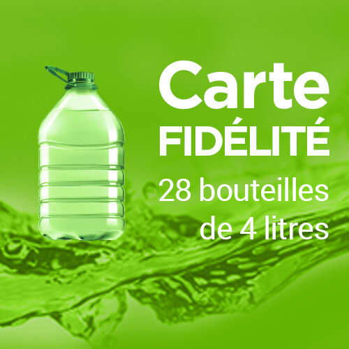 Carte coupons fidélité (28 x 4L)