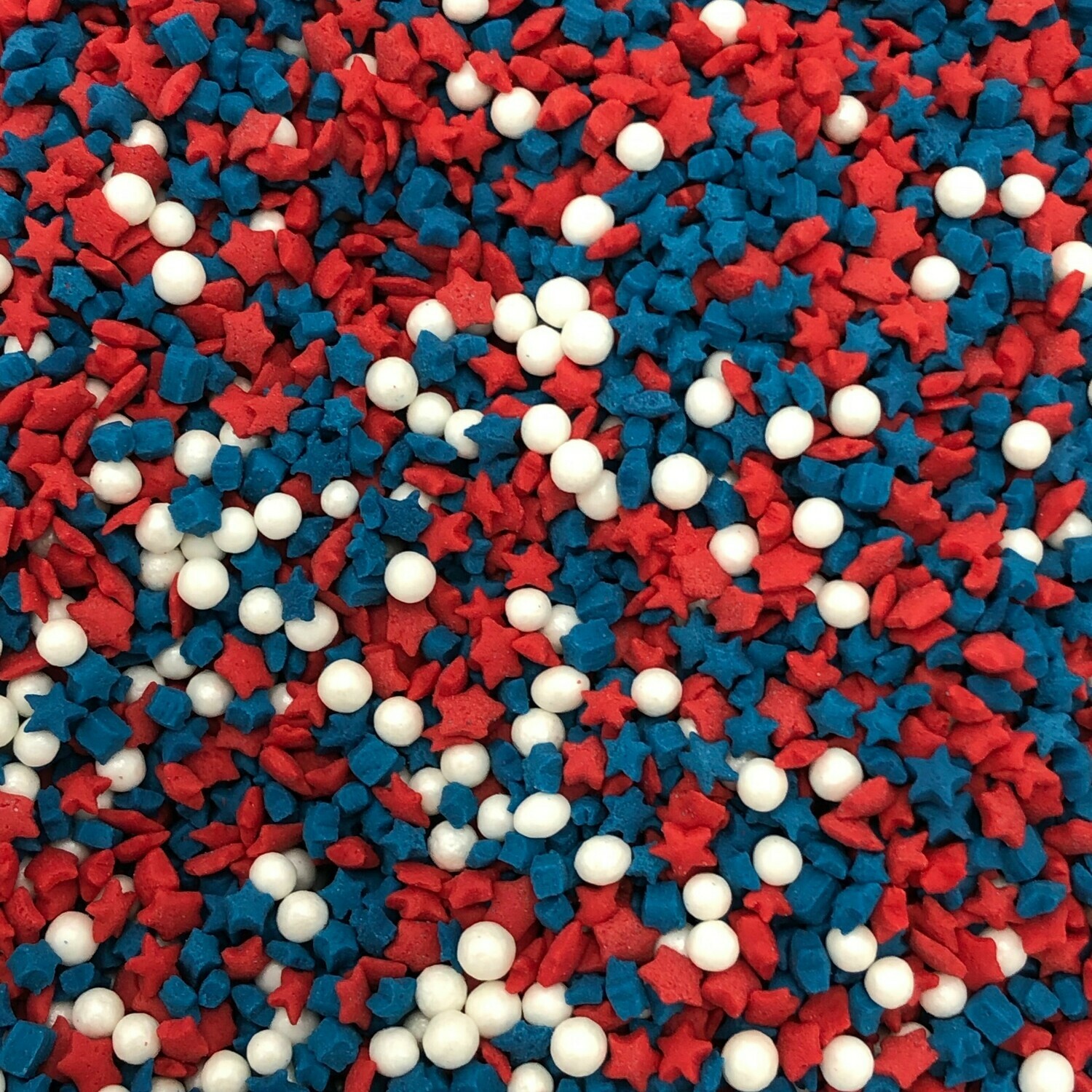 Patriotic Mini Candy Stars and Pearls
