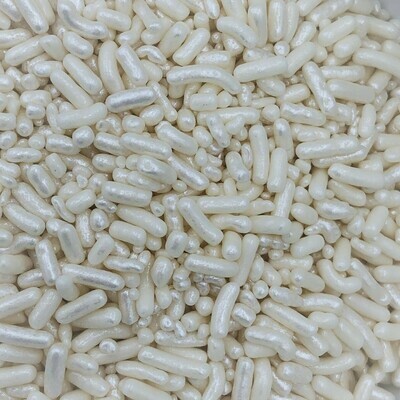 Metallic White Sprinkles