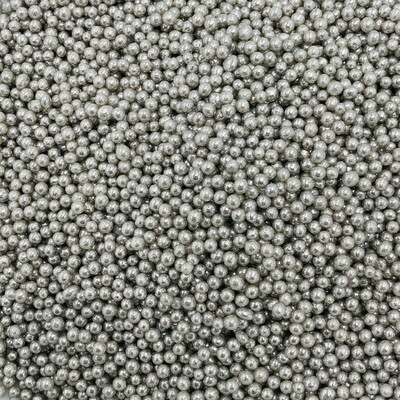 Silver Sugar Pearls 2mm