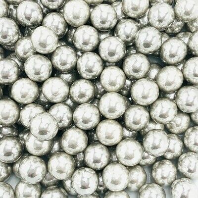 Silver Sugar Pearls 10mm