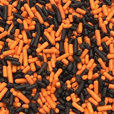 Orange-Black Halloween Sprinkles