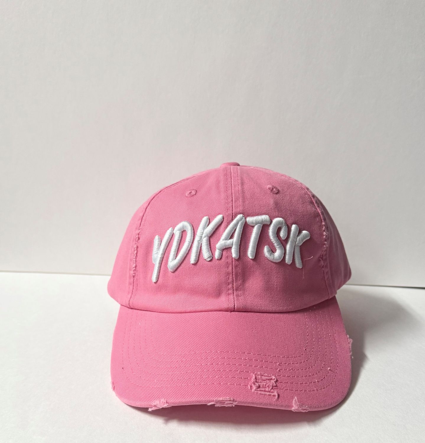 YDKATSK "PINK" Vintage Distressed Baseball Cap